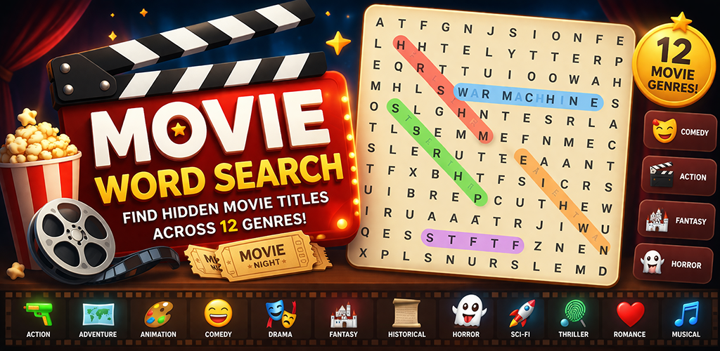 Movie Word Search Game